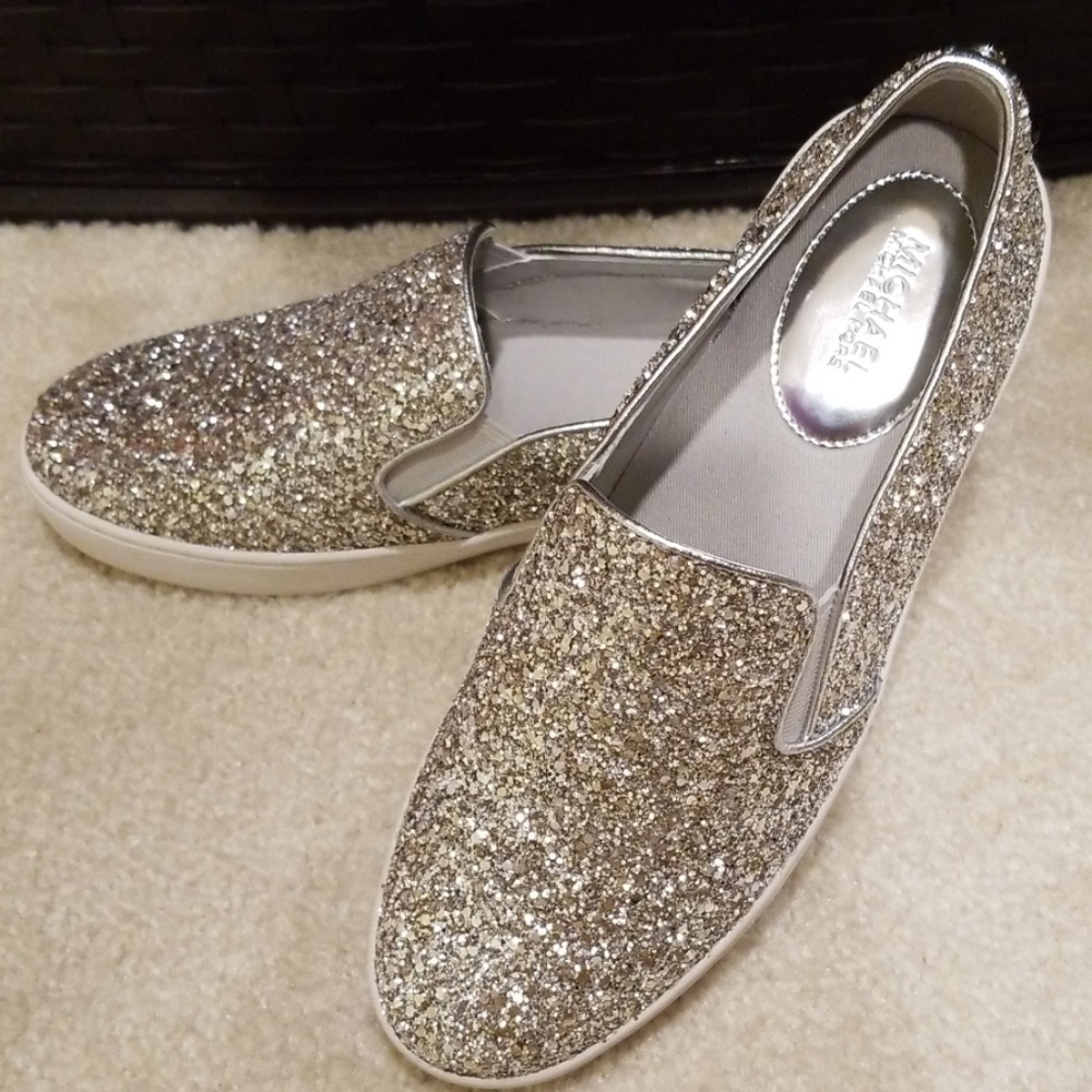 MK® Keaton Glitter Slip-On Sneakers